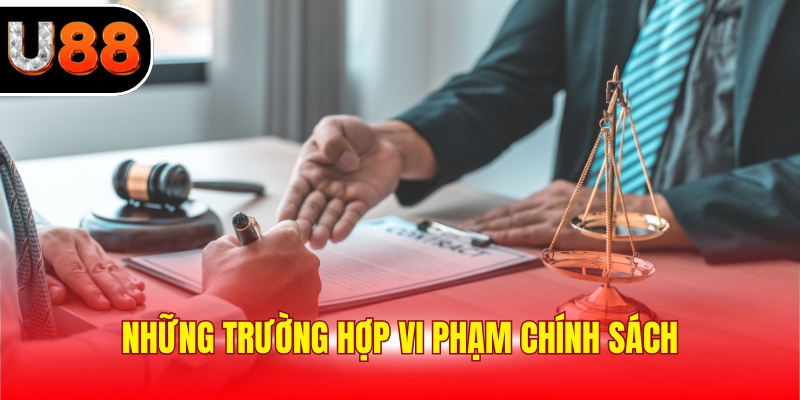 Những trường hợp vi phạm chính sách